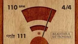 110 BPM 4/4 Wood Metronome HD