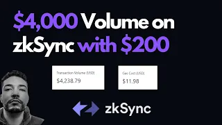 Building a $4,000 Volume on zkSync with $200!