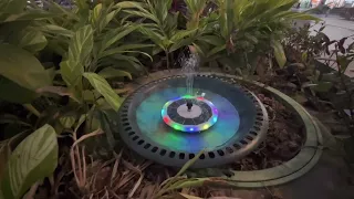 Amazing solar fountain lights