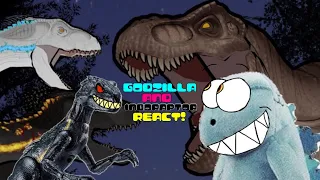 Godzilla and Indoraptor React to T-Rex vs Indoraptors | Animation (Part 2/2)