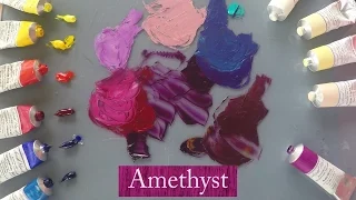 Michael Harding's Amethyst oil colour demonstrated by Vicki Norman