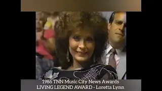 Loretta Lynn in 1986 on the former TNN (The Nashville Network) "Music City News Awards"!