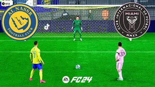 FIFA 24 INTER MIAMI VS AL NASSR PENALTY SHOOTOUT FINAL RONALDO VS MESSI