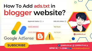 How to Add an ads.txt File to Your Blogger Website | Fix Ads.txt Error |  Step-by-Step Guide