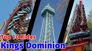 Top 10 rides at Kings Dominion  | 2021