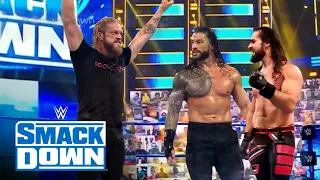 WWE July 18, 2021 - Roman reigns Vs. Edge & Seth Rollins : Universal championship - Smackdown 2021