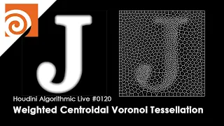 Houdini Algorithmic Live #120 -  Weighted Centroidal Voronoi Tessellation