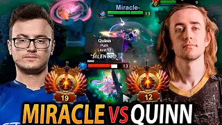 When MIRACLE TA met QUINN in High Ranked LANE Domination in dota 2