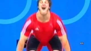 Frank Rothwell's Olympic Weightlifting History Dmitry Berestov, 2004 Olympic Gold, C+Jerk.wmv