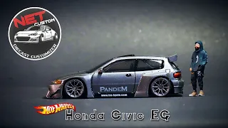 Honda civic eg custom pandem hotwheels