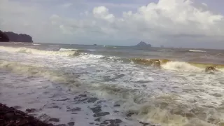 Strong wind at Ao Nang beach