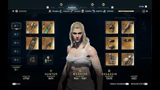 Assassin's Creed Odyssey KASSANDRA 50 PERCENT SAVE-FILE ALL LEGENDARY ITEMS COLLECTED-GAME 52 LEVEL