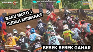 BARU MOTO 1 SUDAH MEMANAS BEGINI JADINA RAJA RAJA GRASSTRACK DI BEBEK GAHAR CLEOSA SERIES ROUND 1