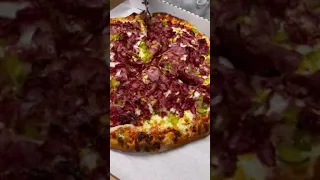 Pastrami pizza | pastrami | pizza | cheese | food 2021 | food #shorts