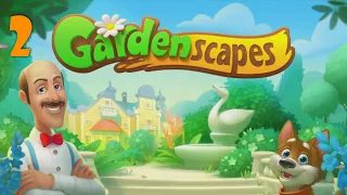 Gardenscapes gameplay part 2/6 (PC) | Game Showcase