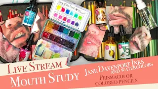 How to Draw My Mouth | Jane Davenport Supplies | Prismacolor Colored Pencils