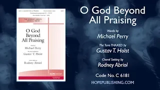 O God Beyond All Praising - Arr. Rodney Abriol