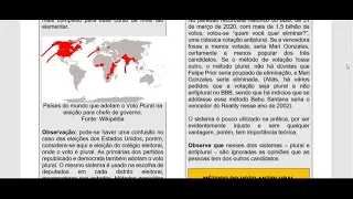 Teoria Matemática das Eleições   Eleições Majoritárias