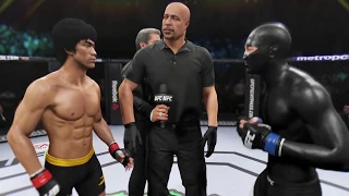 Bruce Lee vs. Ninja (EA sports UFC 2) - CPU vs. CPU - Crazy UFC 👊🤪