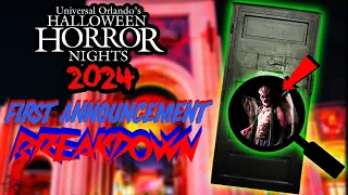 FIRST ANNOUNCEMENT For HALLOWEEN HORROR NIGHTS 2024 BREAKDOWN