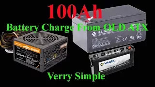 How To Make 100Ah From Old ATX Power Supply - Fast And Verry Simple
