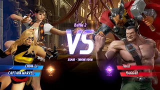 Marvel VS Capcom Infinite ~ Arcade Mode Gameplay Playthrough (Chun Li / Captain Marvel)