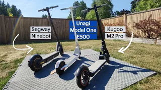 Comparing 3 E-scooters: Segway, Unagi & Kugoo Review