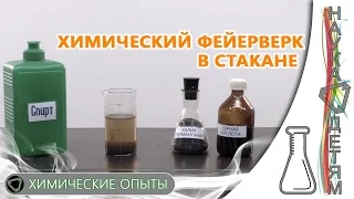 Химический фейерверк в стакане/Chemical fireworks in a glass