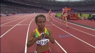 Meseret Defar Wins Women's 5000m Gold - London 2012 Olympics