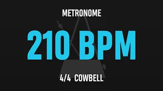 210 BPM 4/4 - Best Metronome (Cowbell)