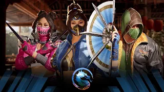 Mortal Kombat 1 - Earthrealm Skin Showcase (Kitana, Mileena and Reptile)