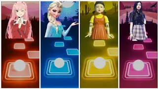 2Phuthon - Frozen Elsa - Let it go - Squid Doll- Squid Game - Blackpink - Tiles Hop EDM RUSH