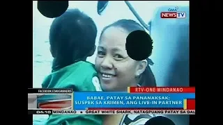 BP: Babae, patay sa pananaksak; suspek sa krimen, ang live-in partner