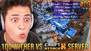 100 WITHER vs CRAFT ATTACK SERVER | CRAFT ATTACK X EPISODE 9