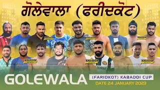 SARHALA RANUA VS SHARP TRANSPORT USA | Golewala (Faridkot) Kabaddi Tournament | 24 Jan 2023