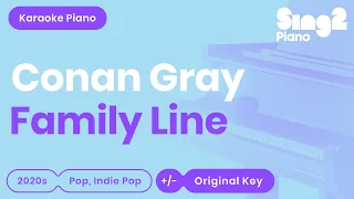 Conan Gray - Family Line (Piano Karaoke)