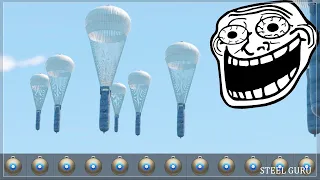 PARACHUTE RETARDED BOMB in War Thunder!!!😱 Dev Server