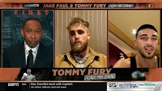 Jake Paul and Tommy Fury Go Face to Face on First Take With Stephan A Smith