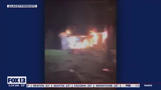 1 injured in Lacey, Washington house fire