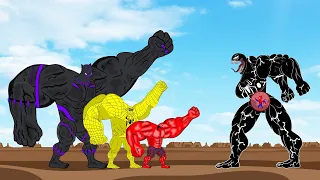 Team Hulk, Spiderman, BatMan Vs Evolution Of MUSCLE - SHE VENOM : Who Is The King Of Super Heroes?