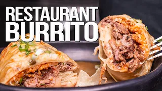 A RESTAURANT-STYLE BURRITO THAT'S ABOUT TO BLOW YOUR MIND 🤯 | SAM THE COOKING GUY