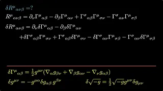 Einstein Hilbert Action (General Relativity)