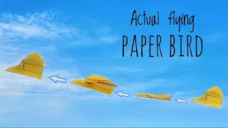 How to make Origami Bird that can flap its Wings | Origami paper Bird