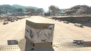 MGSV - Soldier confused by cardboard box.