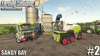 Making Silage & Baling Grass | Sandy Bay | Farming Simulator 19 | Episode 2