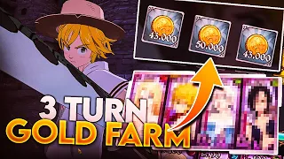 NEW GOLD STAGE UPDATE?! PERMANENT HALF AP!! & NEW FAST 3 TURN GOLD FARM STRAT! [7DS: Grand Cross]