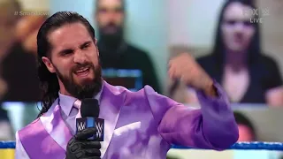 Cesaro and Seth Rollins come face to face with a week to go to Wrestlemania (Full Segment)