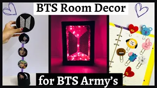 BTS Room Decor 💜✨ / BTS DIY / Handmade BTS GIFT ideas / BTS lamp/ Save money by doing this at home
