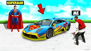 I Stole SUPERMAN'S SUPERCARS From SUPERMAN in GTA 5!