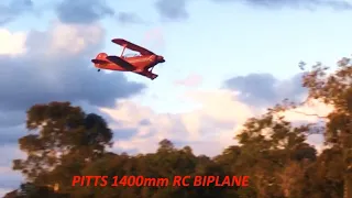 FMS PITTS V2 1400mm 6S Aerobatic RC Biplane !